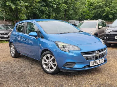 Used Vauxhall Corsa Sport 90 HP (66 kW) 2018 Blue Hatchback