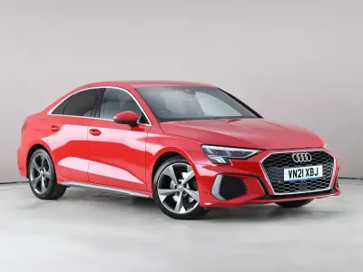 Used Audi A3 S-Line 110 HP (80 kW) 2021 Red Sedan