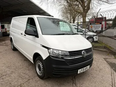 Begagnad VW Transporter Startline 2021 Vit Van