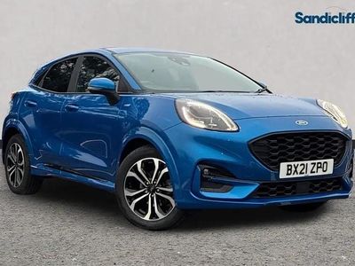 Blue Used 2021 Ford Puma ST-Line Hatchback | £14,530 (Fair price)