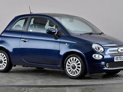 Blue Used 2021 Fiat 500 Lounge Hatchback | £8,998 (Fair price)