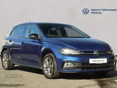 Used VW Polo R-line 95 HP (69 kW) 2021 Blue Hatchback