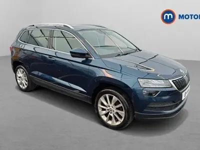 Gebraucht Skoda Karoq SE L 150 PS (110 kW) 2021 Blau SUV