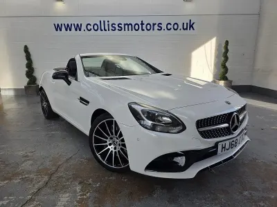 Used Mercedes SLC200 AMG line 2018 White Cabriolet