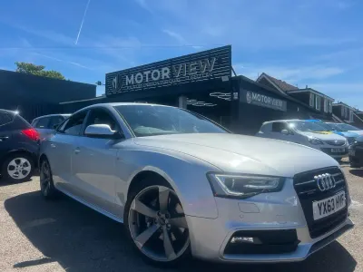 Used Audi A5 Black Edition 225 HP (165 kW) 2013 Silver Coupe
