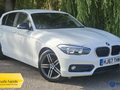 Used BMW 118 Sport Line 136 HP (100 kW) 2017 White Hatchback