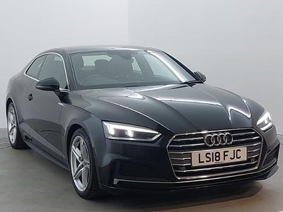 Used Audi A5 S-Line 190 HP (139 kW) 2018 Black Coupe