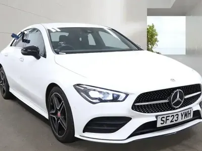 Used Mercedes CLA180 AMG Line Premium 136 HP (100 kW) 2023 White Coupe