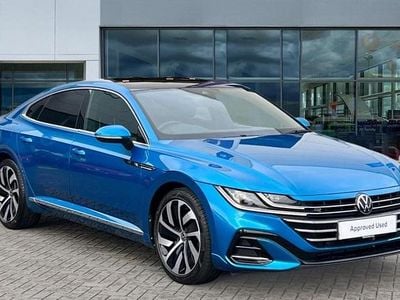 Kingfisher blue metallic Used 2024 VW Arteon R-line Hatchback | £28,699 (A bit pricey)