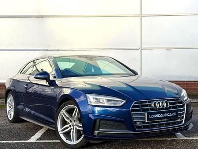 Blue Used 2017 Audi A5 S-Line Coupe | £17,295 (Fair price)