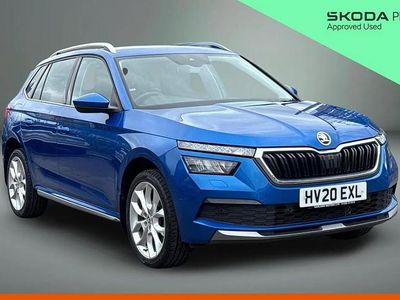 Used Skoda Kamiq SE L 147 HP (108 kW) 2020 Race blue metallic SUV
