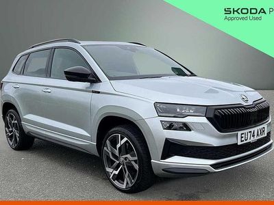 Used Skoda Karoq SportLine 150 HP (110 kW) 2024 Silver SUV