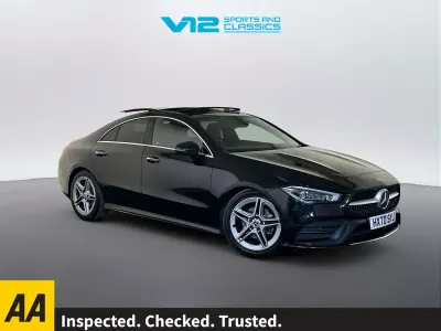 Used Mercedes CLA180 AMG line 136 HP (100 kW) 2020 Black Coupe