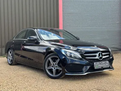 Used Mercedes C220 AMG line 2017 Black Sedan