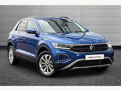 Blue New 2025 VW T-Roc Match SUV | £28,695 (Good price)