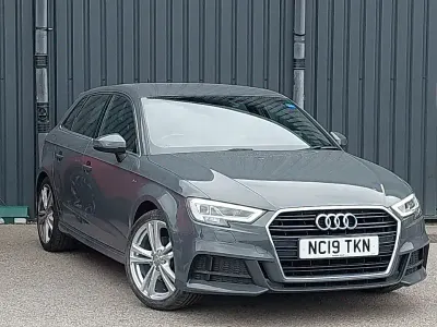 Used Audi A3 S-Line 116 HP (85 kW) 2019 Grey Sedan