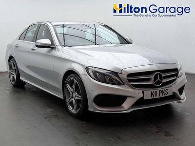 Used Mercedes C220 AMG line 170 HP (125 kW) 2015 Silver Sedan