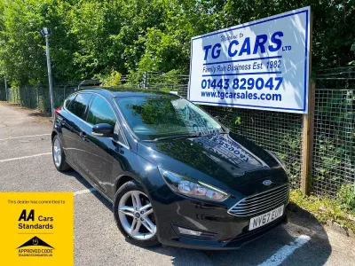 Used Ford Focus Zetec 120 HP (88 kW) 2018 Black Hatchback