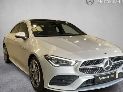 Used Mercedes CLA220 AMG line 190 HP (139 kW) 2021 Silver Coupe
