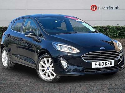 Used Ford Fiesta Titanium 100 HP (73 kW) 2018 Black Hatchback