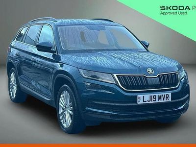 Lava blue metallic Used 2019 Skoda Kodiaq SE L SUV | £17,240 (Fair price)