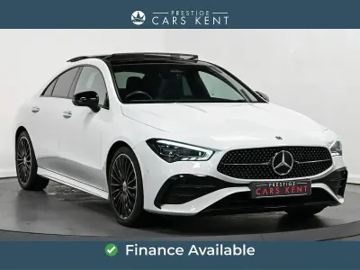 Used Mercedes CLA200 AMG Line Premium Plus 163 HP (119 kW) 2023 White Coupe