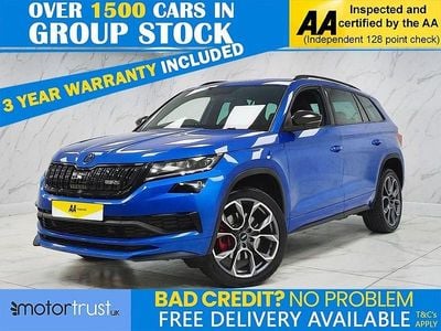 Used Skoda Kodiaq vRS 239 HP (175 kW) 2019 Blue SUV