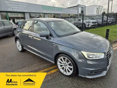 Usado Audi A1 Sportback S-Line 125 HP (91 kW) 2018 Cinzento Citadino