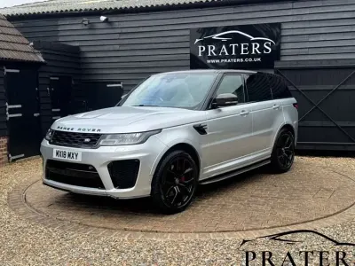 Used Land Rover Range Rover Sport SVR 575 HP (422 kW) 2018 Silver SUV