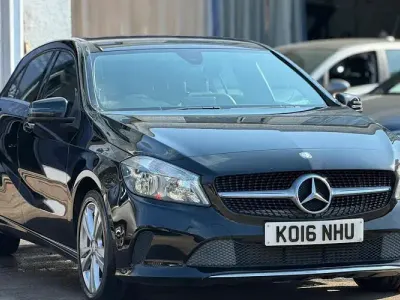 Used Mercedes A180 122 HP (89 kW) 2016 Black Hatchback