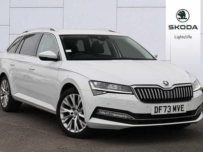 Used Skoda Superb SE L 110 HP (80 kW) 2023 Moon white metallic Estate