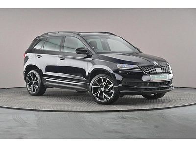 Used Skoda Karoq SportLine 110 HP (80 kW) 2021 Crystal black metallic SUV
