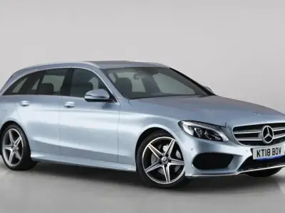 Used Mercedes C220 AMG line 170 HP (125 kW) 2018 Silver Estate
