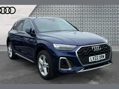 Used Audi Q5 S-Line 265 HP (194 kW) 2022 Blue SUV