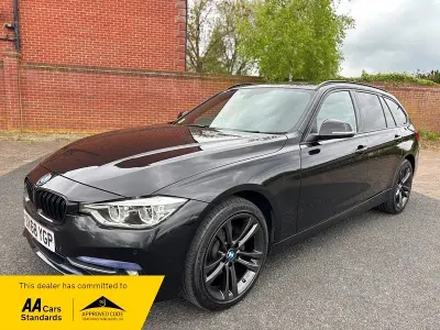 Begagnad BMW 320 Sport Line 2018 Svart Kombi