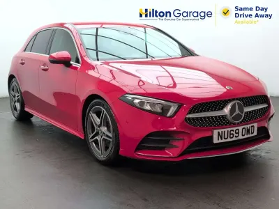 Used Mercedes A200 AMG Line Premium 163 HP (119 kW) 2019 Red Hatchback