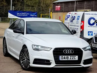 Used Audi A6 Black Edition 190 HP (139 kW) 2018 White Sedan