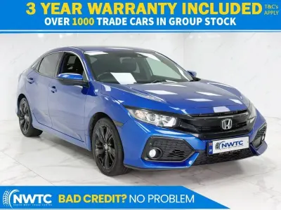Used Honda Civic SR 126 HP (92 kW) 2018 Blue Hatchback