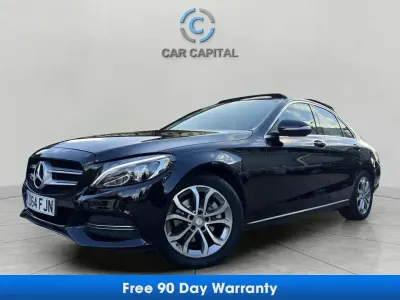 Usado Mercedes C200 Premium Plus 184 CV (135 kW) 2014 Negro Berlina