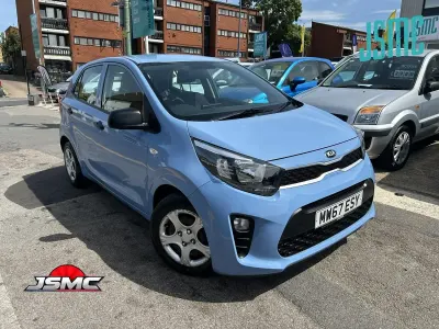 Used Kia Picanto 67 HP (49 kW) 2018 Blue Hatchback