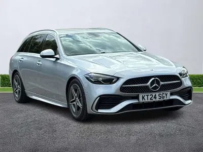 Begagnad Mercedes C200 AMG line 204 HK (150 kW) 2024 Silver Kombi