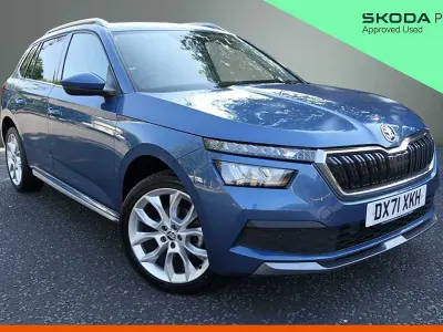 Used Skoda 110 R SE L 81 HP (59 kW) 2021 Titan blue metallic Estate