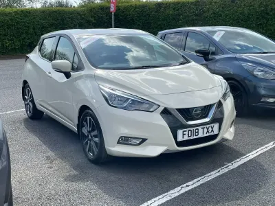 Używany Nissan Micra Acenta Limited Edition 2018 Biały Hatchback