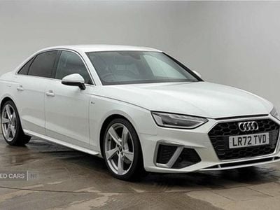 White Used 2022 Audi A4 S-Line Sedan | £21,690 (Fair price)