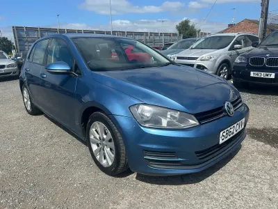 Used VW Golf VII SE 147 HP (108 kW) 2013 Blue Hatchback