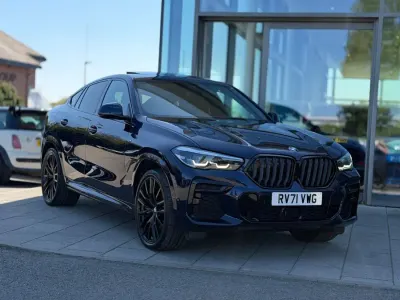 Used BMW X6 M Sport 340 HP (250 kW) 2021 Blue SUV