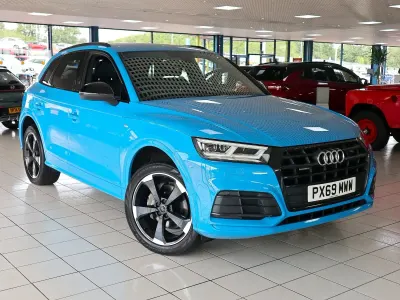 Used Audi Q5 Black Edition 190 HP (139 kW) 2019 Blue SUV