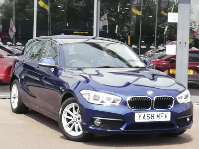 Used BMW 116 Comfort Edition 116 HP (85 kW) 2018 Blue Hatchback