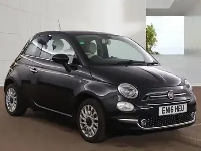 Used Fiat 500 Lounge 69 HP (50 kW) 2016 Black Hatchback