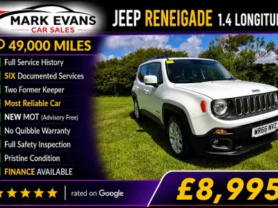 Used Jeep Renegade Longitude 140 HP (102 kW) 2016 White SUV